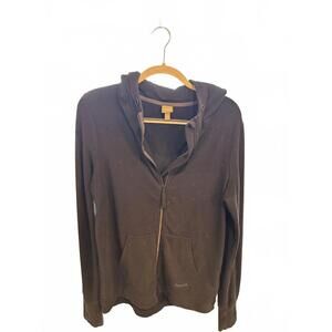 Bench Black Zip-Up Hoodie Sweatshirt Medium